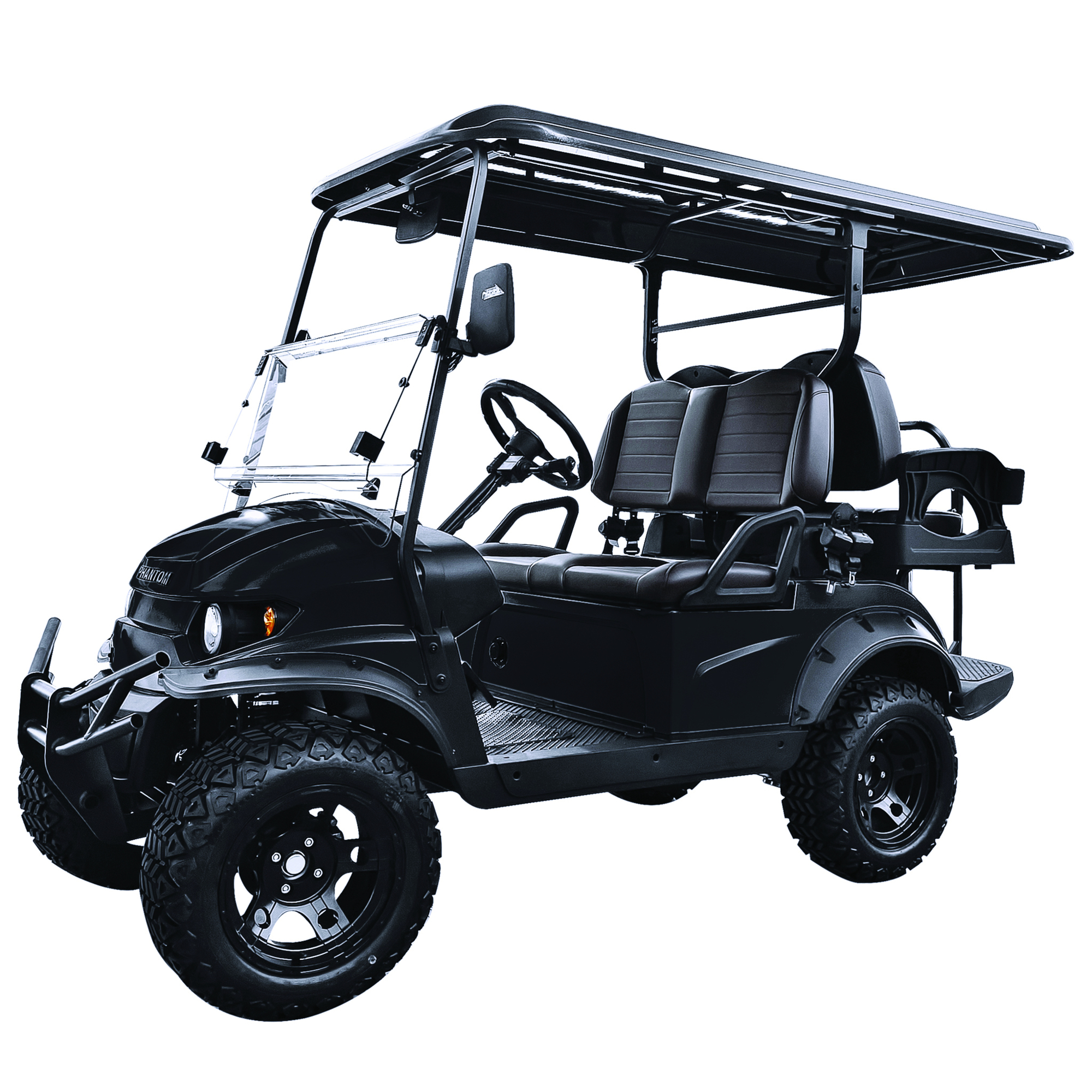 Phantom, Voyage 2+2 Electric Golf Cart - Off-Road, Model# voyage 2+2 - black